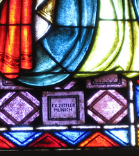 Pentecost Window, signature